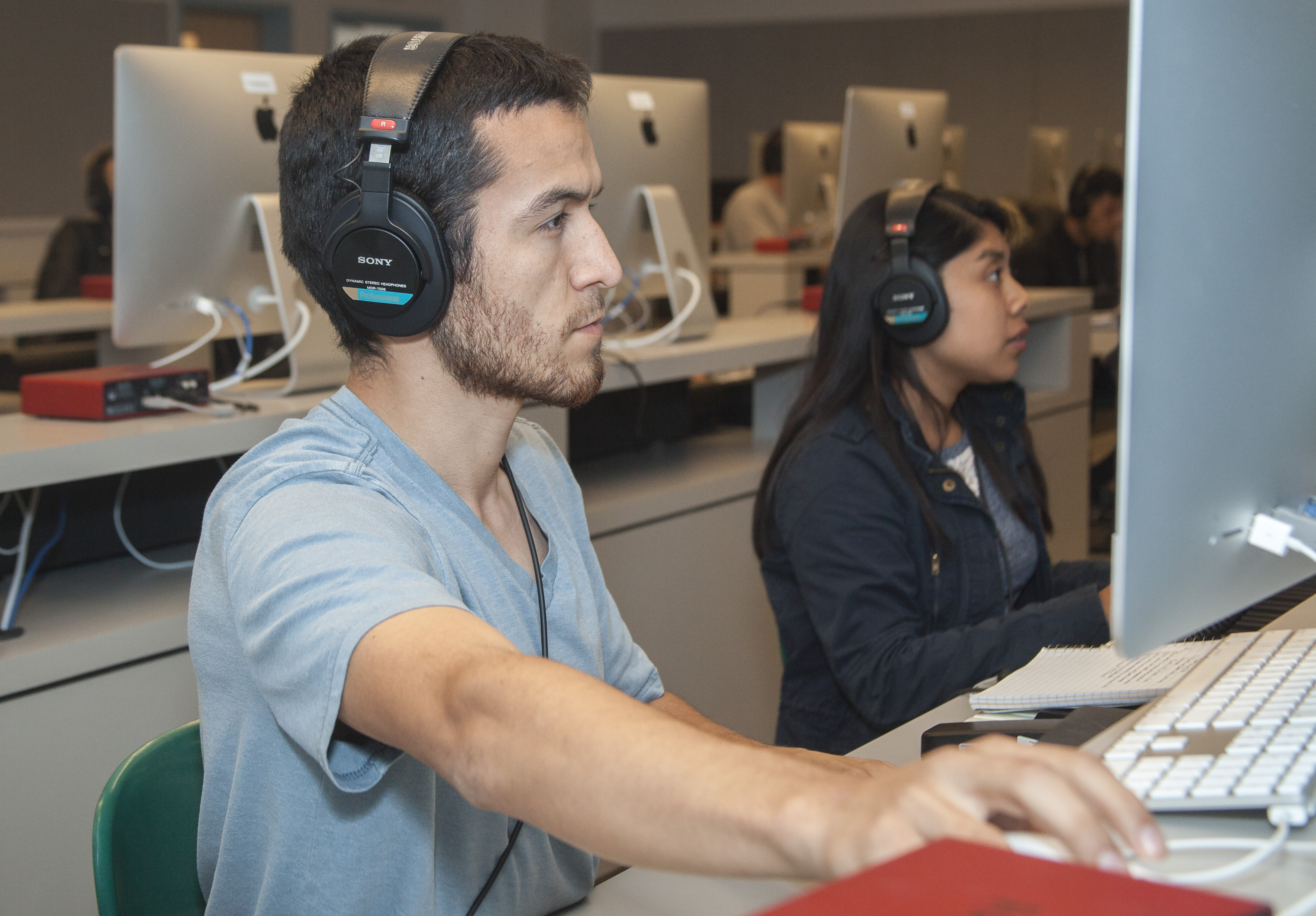 Student on Computer